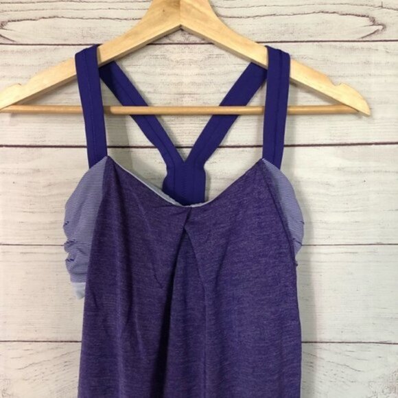 Lululemon Rest Less Tank Heathered Bruised Berry 4 - Picture 4 of 7